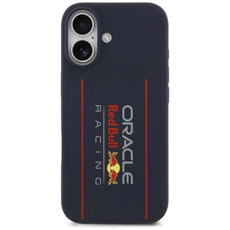 Red Bull Silicone Oversize Vertical Logo MagSafe - Etui iPhone 17 (granatowy)