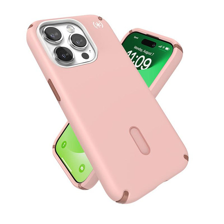 Speck Presidio2 Pro ClickLock & MagSafe - Etui iPhone 15 Pro (Dahlia Pink/Rose Copper)