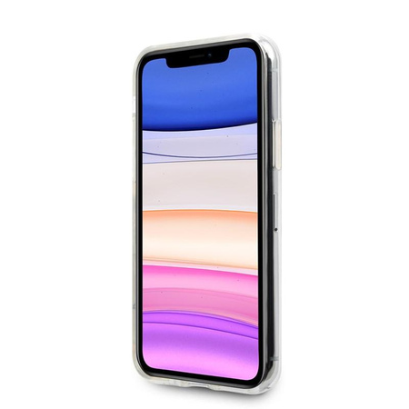 Guess Circle Glitter 4G - Etui iPhone 11 (khaki)