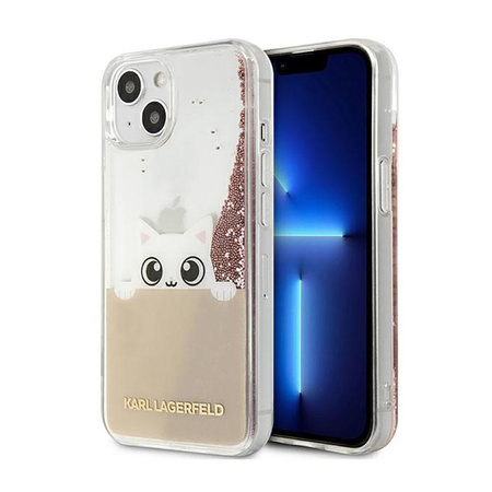 Karl Lagerfeld K-Peek A Boo - Etui iPhone 11 Pro Max (Glitter Pink Gold)