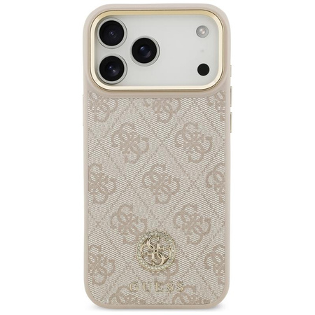 Guess 4G Strass Logo MagSafe - Etui iPhone 17 Pro Max (różowy)