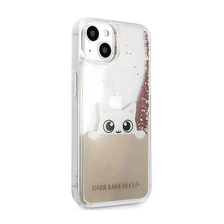 Karl Lagerfeld K-Peek A Boo - Etui iPhone 11 Pro Max (Glitter Pink Gold)