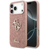 Guess Fixed Glitter Big 4G - Etui do iPhone 17 Pro Max (różowy)