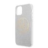 Guess Circle Glitter 4G - Etui iPhone 11 (Light Grey)
