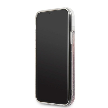 Karl Lagerfeld Signature Glitter Case - Etui iPhone 11 (Rose Gold)