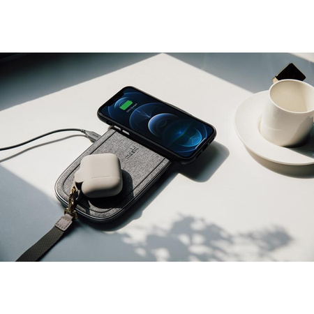 Moshi Sette Q - Podwójna bezprzewodowa ładowarka indukcyjna Qi do iPhone i Android (Nordic Grey)