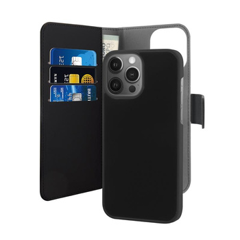 PURO Wallet Detachable - Etui 2w1 iPhone 13 Pro Max (czarny)