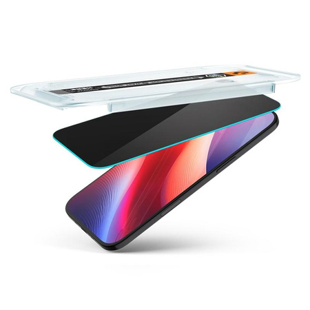 Spigen GLAS.TR EZ FIT Privacy 2-Pack - Szkło hartowane z filtrem prywatyzującym do iPhone Air (2 sztuki)