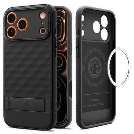 Spigen Parallax S Mag MagSafe - Etui do iPhone 17 Pro (Matte Black)