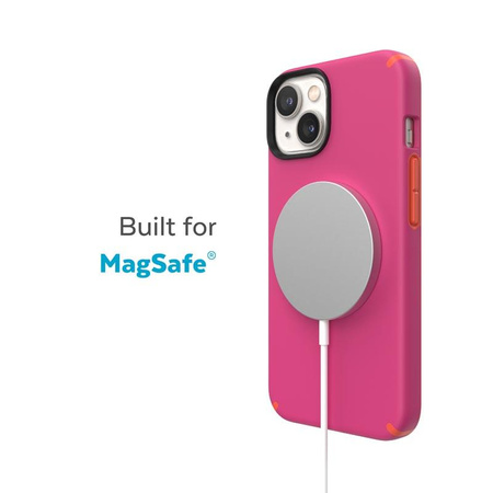 Speck CandyShell Pro + MagSafe - Etui iPhone 14 / iPhone 13 z powłoką MICROBAN (Digital Pink / Energy Red)