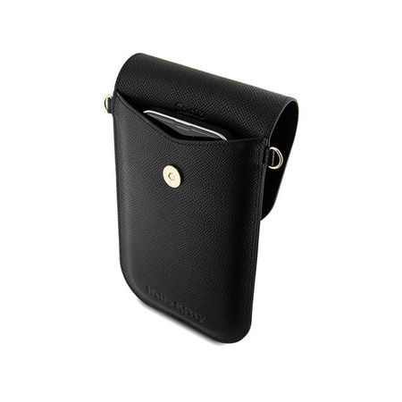 Hello Kitty Leather Metal Logo Chain - Torebka crossbody na telefon (czarny)