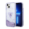 Guess Liquid Glitter Triangle Logo Case – Etui iPhone 14 Plus (fioletowy)