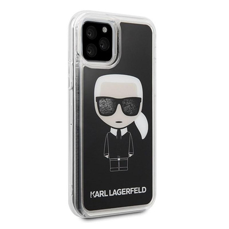 Karl Lagerfeld Iconic Glitter - Etui iPhone 11 Pro Max (Black)