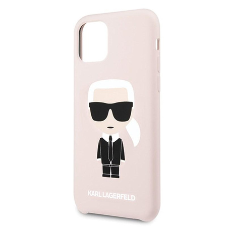 Karl Lagerfeld Fullbody Silicone Iconic - Etui iPhone 11 (Pink)