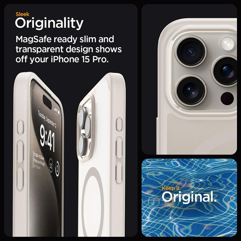 Spigen Ultra Hybrid Etui do iPhone 15 - Transparent 