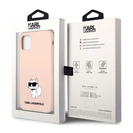 Karl Lagerfeld Silicone NFT Choupette - Etui iPhone 11 (różowy)
