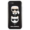 Karl Lagerfeld Embossed Case Karl & Choupette - Etui iPhone SE 2020 / 8 / 7 (czarny)