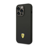 Ferrari Liquid Silicone Case Metal Logo MagSafe – Etui iPhone 14 Pro (Czarny)