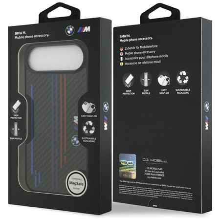 BMW M Kevlar Lines & Logo MagSafe - Etui iPhone Air (czarny)
