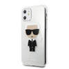 Karl Lagerfeld Iconic Karl - Etui iPhone 11 (Silver Glitter)