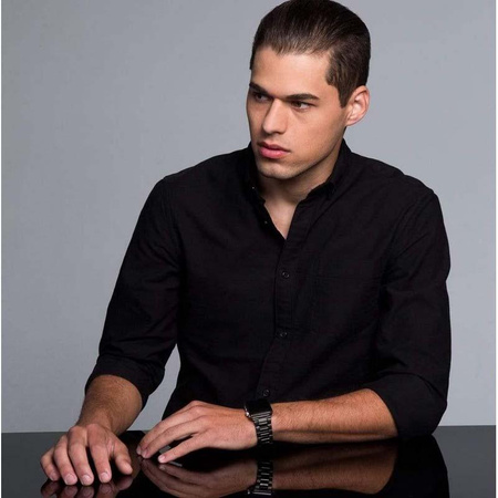 Case-Mate Linked - Pasek ze stali nierdzewnej do Apple Watch 42/44/45/49 (Black Glossy/Space Grey Matte)