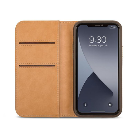 Moshi Overture - Etui 3w1 iPhone 12 Mini z kieszeniami na karty + stand up (system SnapTo) (Luna Pink)