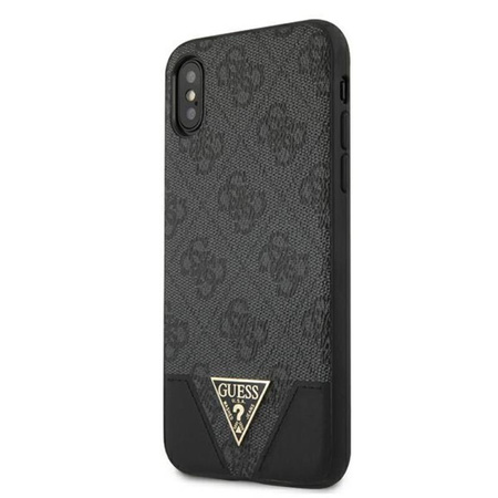 Guess 4G Triangle Collection - Etui iPhone Xs / X (szary)