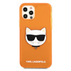 Karl Lagerfeld Choupette Head - Etui iPhone 12 / iPhone 12 Pro (fluo pomarańczowy)