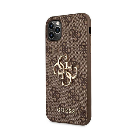 Guess 4G Big Metal Logo - Etui iPhone 11 Pro Max (brązowy)