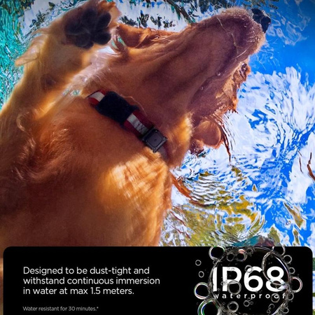 Spigen Tough Armor Pet Collar - Etui z mocowaniem do obroży do Apple AirTag (Black)