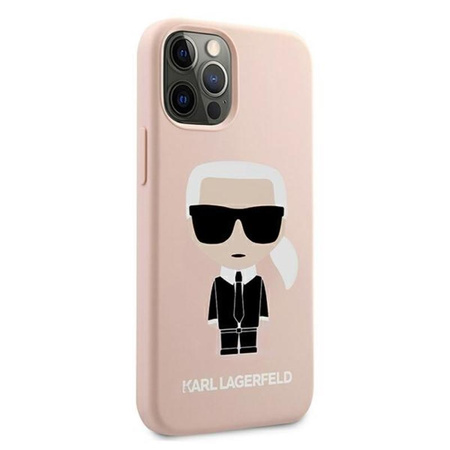 Karl Lagerfeld Fullbody Silicone Iconic - Etui iPhone 12 / 12 Pro (Light Pink)