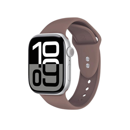 Crong Liquid - Pasek do Apple Watch 44/45/46/49 mm (brązowy)
