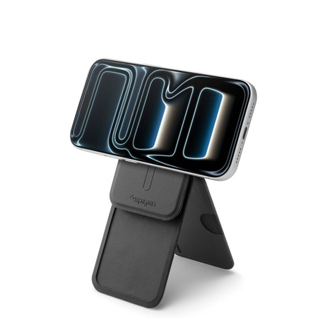Spigen S314-2 Slim Fold Tripod MagSafe - Portfel magnetyczny z funkcją standu (Czarny)