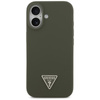 Guess Silicone Triangle Logo MagSafe - Etui iPhone 17 (khaki)