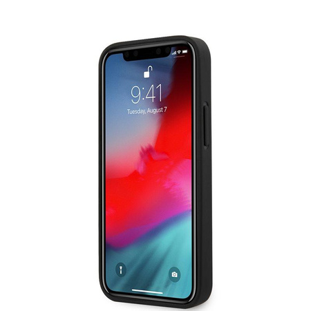 Guess Saffiano V - Etui iPhone 12 Mini (czarny)