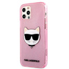 Karl Lagerfeld Choupette Head Glitter - Etui iPhone 12 Pro Max (różowy)