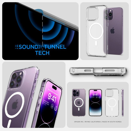 Spigen Ultra Hybrid Mag MagSafe – Etui do iPhone 14 Pro Max (Frost Clear)