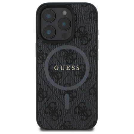 Guess 4G Ring Classic Logo MagSafe - Etui iPhone 16 Pro Max (czarny)