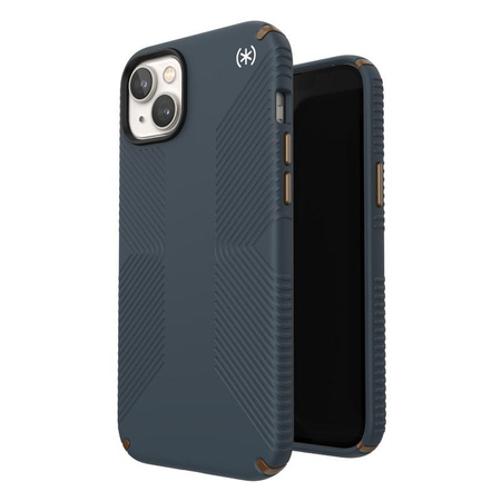 Speck Presidio2 Grip - Antypoślizgowe etui iPhone 14 Plus (Charcoal / Cool Bronze / Slate)