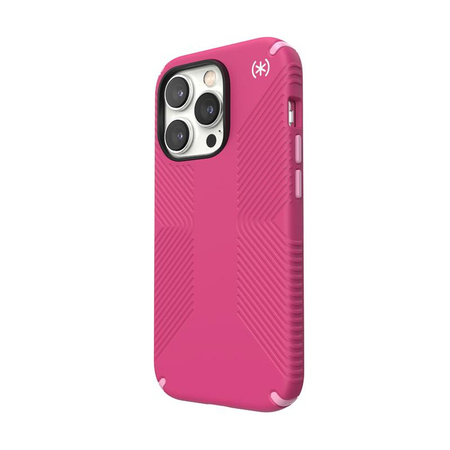 Speck Presidio2 Grip MagSafe - Antypoślizgowe etui iPhone 14 Pro (Digitalpink / Blossompink / White)