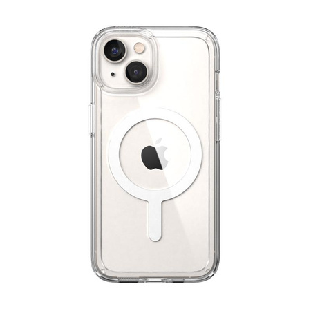 Speck Gemshell + MagSafe - Etui do iPhone 14 / iPhone 13 z połowką MICROBAN (Clear)