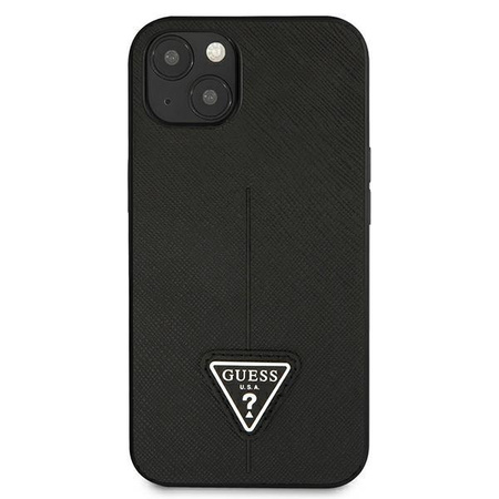 Guess Saffiano Triangle Logo Case – Etui iPhone 13 (czarny)