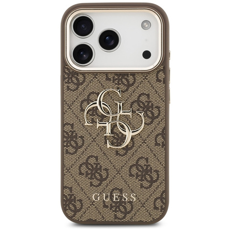 Guess 4G Big 4G Classic Logo - Etui iPhone 17 Pro Max (brązowy / złoty)