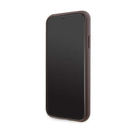 Guess 4G Printed Stripe - Etui iPhone 11 / iPhone XR (brązowy)