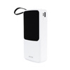 WEKOME WP-10 Pop Digital Series - Power bank 20000 mAh z wbudowanym kablem USB-C / Lightning / Micro USB / USB-A (Biały)