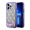 Guess Liquid Glitter Transculent 4G - Etui iPhone 14 Pro Max (Purpurowy)