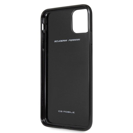 Ferrari Real Carbon Heritage - Etui iPhone 11 Pro Max (czarny)