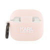 Karl Lagerfeld Silicone Choupette Head 3D - Etui AirPods 4 (różowy)