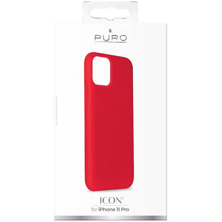 PURO ICON Cover - Etui iPhone 11 Pro (czerwony)