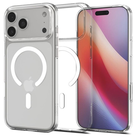 Spigen Liquid Crystal Mag MagSafe - Etui do iPhone 17 Pro (Clear/White)
